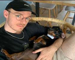 He is an animal lover and often spends his free time with his dog Moosje.